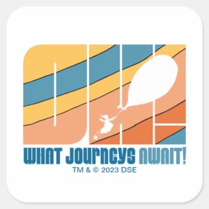 Oh The Places Youll Go What Journeys Await Square Sticker