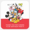 Oh,_Toodles___Mickey_&_Friends_Birthday_Thank_You_Square_Sticker_2 Oh Toodles Mickey Friends Birthday Thank You Square Sticker