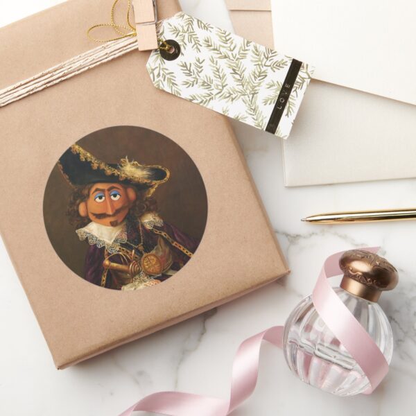 Oil_Painting_Classic_Round_Sticker_5 Oil Painting Classic Round Sticker