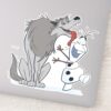 Olaf_Licked_By_Wolf_Sticker_1 Olaf Licked By Wolf Sticker