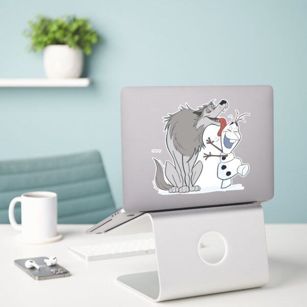 Olaf_Licked_By_Wolf_Sticker_3 Olaf Licked By Wolf Sticker