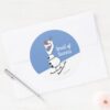 Olaf_Skiing_Classic_Round_Sticker_3 Olaf Skiing Classic Round Sticker