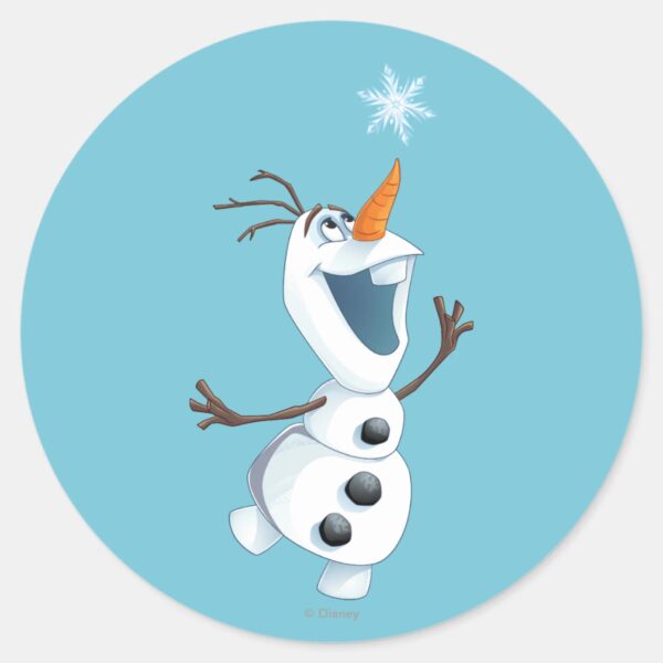 Olaf___Blizzard_Buddy_Classic_Round_Sticker_1 Olaf Blizzard Buddy Classic Round Sticker