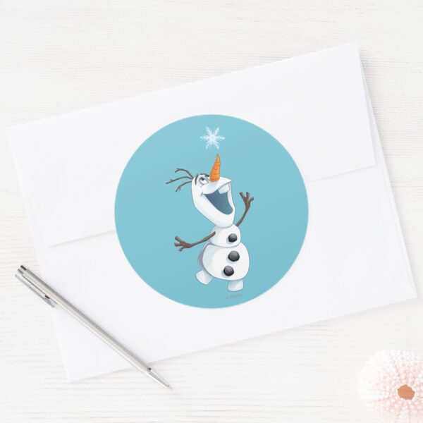 Olaf___Blizzard_Buddy_Classic_Round_Sticker_3 Olaf Blizzard Buddy Classic Round Sticker