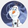 Olaf___Cool_Little_Hero_Classic_Round_Sticker_1 Olaf Cool Little Hero Classic Round Sticker