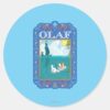 Olaf___Floating_in_the_Water_Classic_Round_Sticker_1 Olaf Floating In The Water Classic Round Sticker