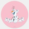 Olaf___Gift_of_Love_Classic_Round_Sticker_1 Olaf Gift Of Love Classic Round Sticker