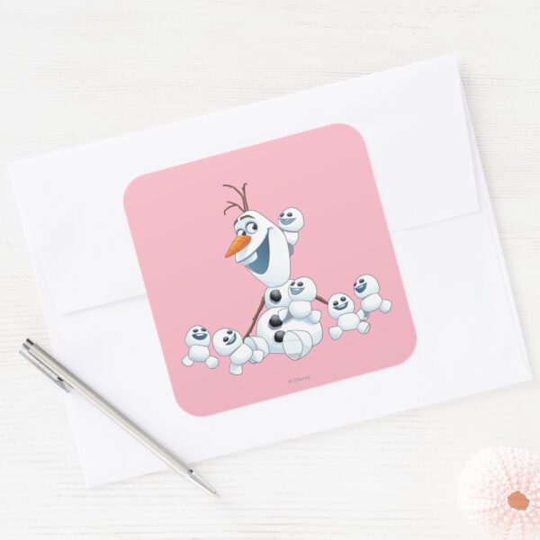 Olaf___Gift_of_Love_Square_Sticker_3 Olaf Gift Of Love Square Sticker