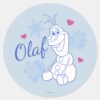 Olaf___Snowflakes_Classic_Round_Sticker_1 Olaf Snowflakes Classic Round Sticker