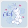 Olaf___Snowflakes_Square_Sticker_1 Olaf Snowflakes Square Sticker