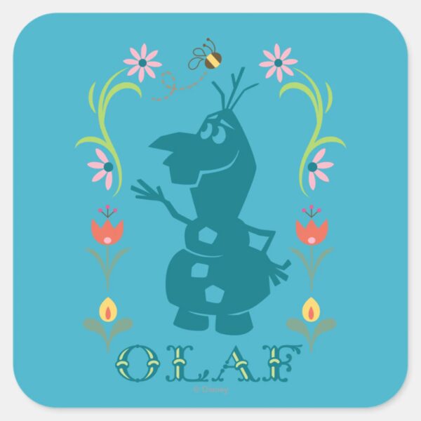 Olaf___Summer_Fever_Square_Sticker_1 Olaf Summer Fever Square Sticker