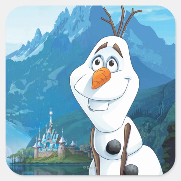 Olaf___Today_Will_be_Perfect_Square_Sticker_1 Olaf Today Will Be Perfect Square Sticker