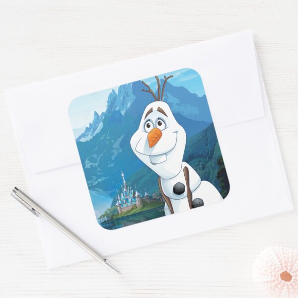 Olaf___Today_Will_be_Perfect_Square_Sticker_3 Olaf Today Will Be Perfect Square Sticker
