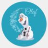 Olaf___Wave_of_Snowflakes_Classic_Round_Sticker_1 Olaf Wave Of Snowflakes Classic Round Sticker