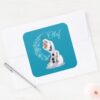 Olaf___Wave_of_Snowflakes_Square_Sticker_3 Olaf Wave Of Snowflakes Square Sticker