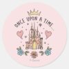 _Once_Upon_A_Time__Hand_Drawn_Princess_Castle_Classic_Round_Sticker_1 Once Upon A Time Hand Drawn Princess Castle Classic Round Sticker