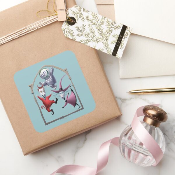 Oogie's_Boys_Framed_Square_Sticker_5 Oogies Boys Framed Square Sticker