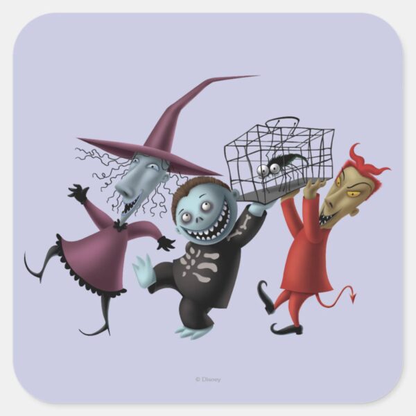 Oogie's_Boys___Lock,_Shock_&_Barrel_with_Cage_Square_Sticker_1 Oogies Boys Lock Shock Barrel With Cage Square Sticker