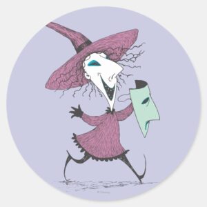 Oogies Boys Shock Holding Mask Classic Round Sticker