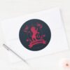 Ornate GRYFFINDOR™ House Crest Classic Round Sticker