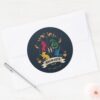 Ornate HOGWARTS™ House Crest Classic Round Sticker