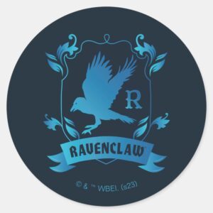 Ornate_RAVENCLAW™_House_Crest_Classic_Round_Sticker_1 Ornate RAVENCLAW™ House Crest Classic Round Sticker
