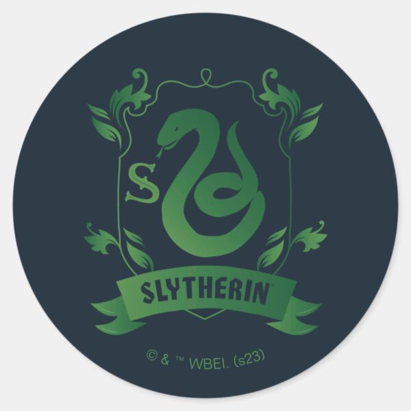 Ornate_SLYTHERIN™_House_Crest_Classic_Round_Sticker_1 Ornate SLYTHERIN™ House Crest Classic Round Sticker