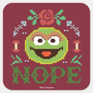 Oscar_Cross-Stitch_Square_Sticker_1 Oscar Cross Stitch Square Sticker