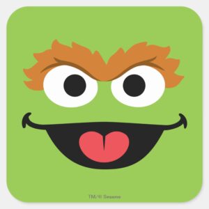 Oscar_Face_Art_Square_Sticker_1 Oscar Face Art Square Sticker