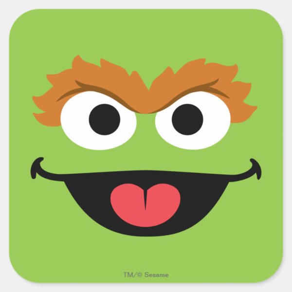 Oscar Face Art Square Sticker