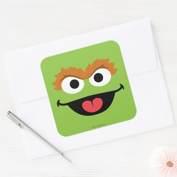Oscar Face Art Square Sticker