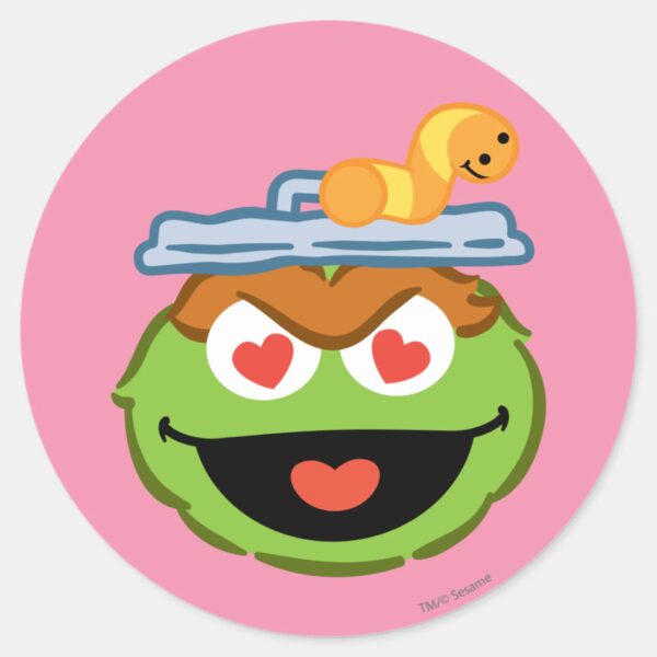 Oscar_Smiling_Face_with_Heart-Shaped_Eyes_Classic_Round_Sticker_1 Oscar Smiling Face With Heart Shaped Eyes Classic Round Sticker