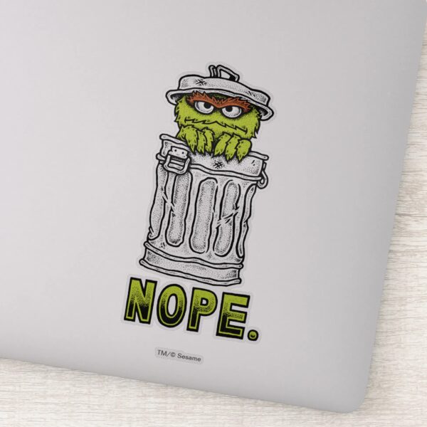 Oscar_the_Grouch_-_Nope._Sticker_1 Oscar The Grouch Nope. Sticker