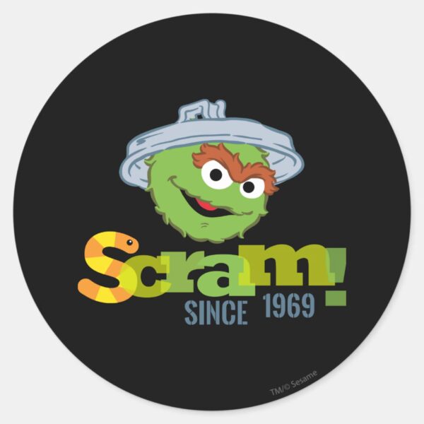Oscar_the_Grouch_1969_Classic_Round_Sticker_1 Oscar The Grouch 1969 Classic Round Sticker