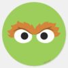 Oscar_the_Grouch_Big_Face_Classic_Round_Sticker_1 Oscar The Grouch Big Face Classic Round Sticker