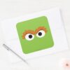 Oscar_the_Grouch_Big_Face_Square_Sticker_3 Oscar The Grouch Big Face Square Sticker