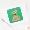 Oscar_the_Grouch_Classic_Style_Square_Sticker_3 Oscar The Grouch Classic Style Square Sticker