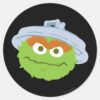 Oscar_the_Grouch_Face_Classic_Round_Sticker_1 Oscar The Grouch Face Classic Round Sticker
