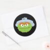 Oscar_the_Grouch_Face_Classic_Round_Sticker_3 Oscar The Grouch Face Classic Round Sticker