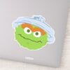 Oscar The Grouch Face Sticker
