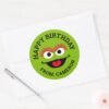 Oscar_the_Grouch_Face___Happy_Birthday_Classic_Round_Sticker_3 Oscar The Grouch Face Happy Birthday Classic Round Sticker