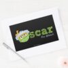 Oscar The Grouch Name Rectangular Sticker