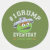 Oscar_the_Grouch_Number_1_Classic_Round_Sticker_1 Oscar The Grouch Number 1 Classic Round Sticker
