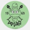Oscar_the_Grouch_Skate_Logo_-_Aggro_1969_Classic_Round_Sticker_1 Oscar The Grouch Skate Logo Aggro 1969 Classic Round Sticker