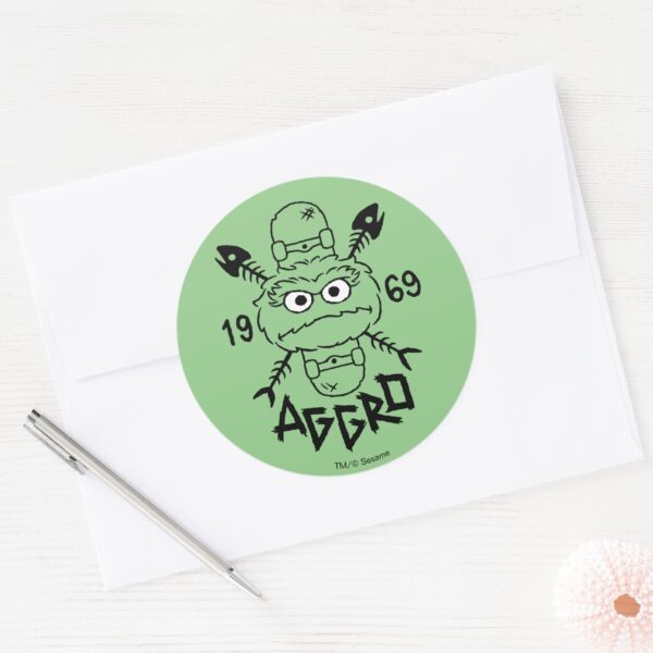 Oscar_the_Grouch_Skate_Logo_-_Aggro_1969_Classic_Round_Sticker_3 Oscar The Grouch Skate Logo Aggro 1969 Classic Round Sticker