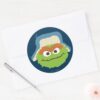 Oscar_the_Grouch_Woodland_Face_Classic_Round_Sticker_3 Oscar The Grouch Woodland Face Classic Round Sticker