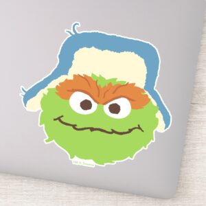 Oscar The Grouch Woodland Face Sticker