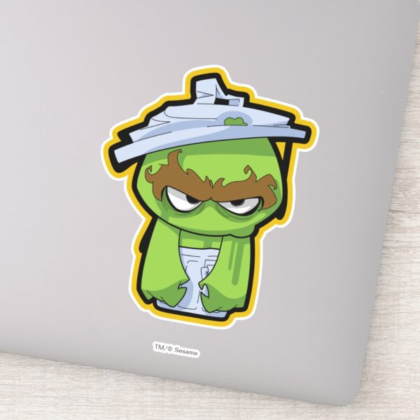 Oscar_the_Grouch_Zombie_Sticker_1 Oscar The Grouch Zombie Sticker