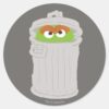 Oscar_the_Grouch_&_His_Trash_Can_Classic_Round_Sticker_1 Oscar The Grouch His Trash Can Classic Round Sticker