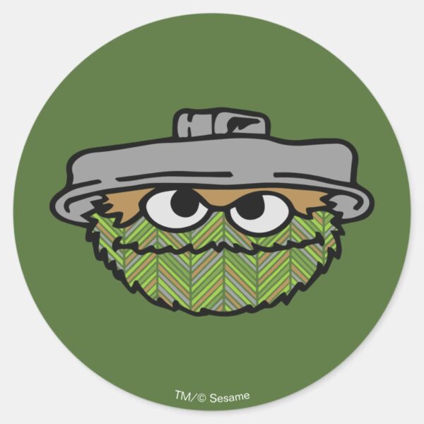 Oscar_the_Grouch___80's_Throwback_Classic_Round_Sticker_1 Oscar The Grouch 80s Throwback Classic Round Sticker